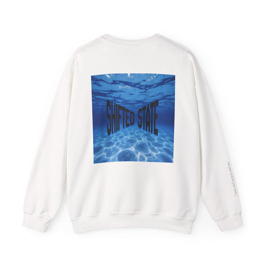 “Shifted State” Crewneck Sweatshirt- Sleeve Print Affirmation