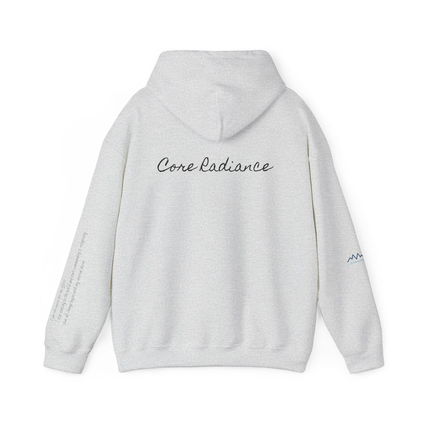 “Core Radiance” Hoodie-  Sleeve Print Affirmation