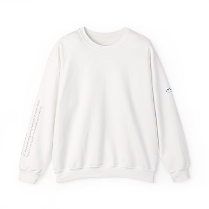 “Alignment > Effort” Crewneck Sweatshirt- Sleeve Print Affirmation