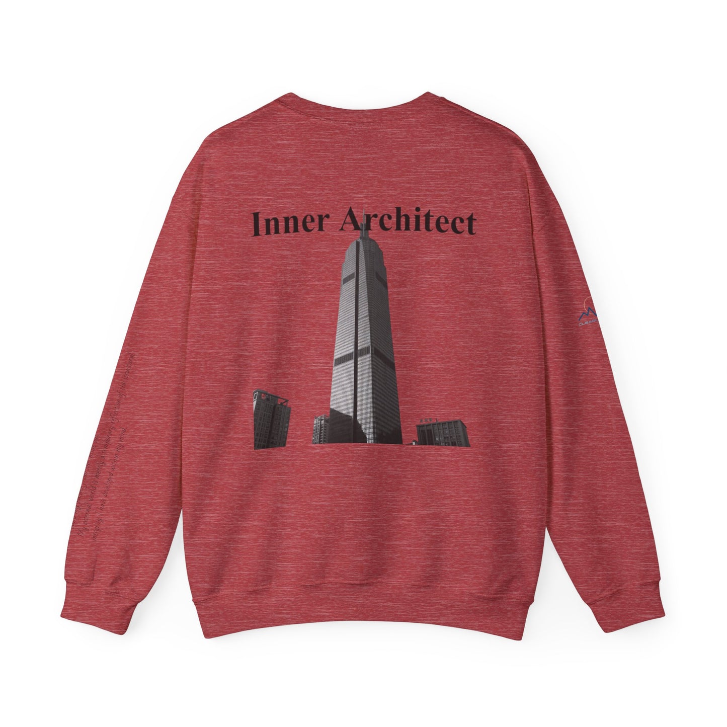 "Inner Architect" Crewneck - Heavyweight Sleeve Print Sweatshirt
