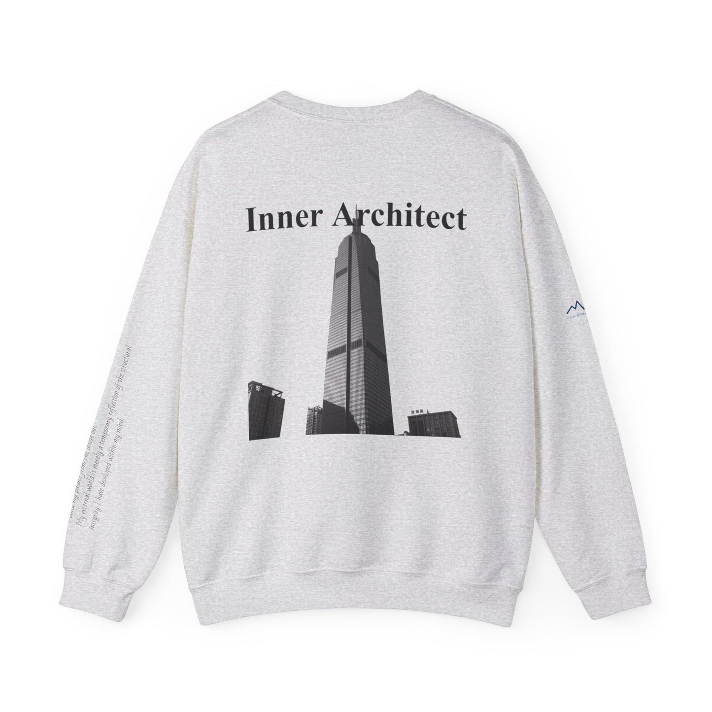 "Inner Architect" Crewneck - Heavyweight Sleeve Print Sweatshirt