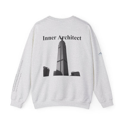 "Inner Architect" Crewneck - Heavyweight Sleeve Print Sweatshirt