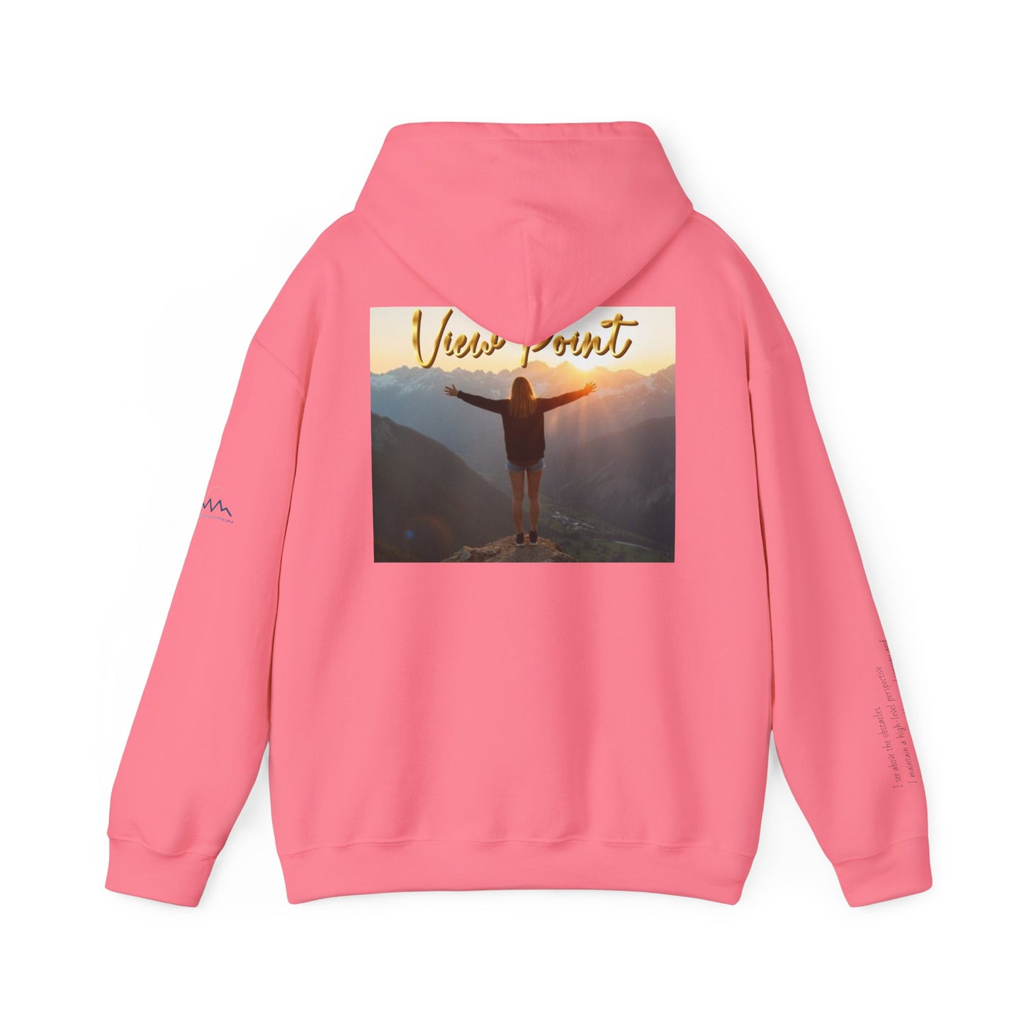 “View Point” Hoodie- Sleeve Print Affirmation