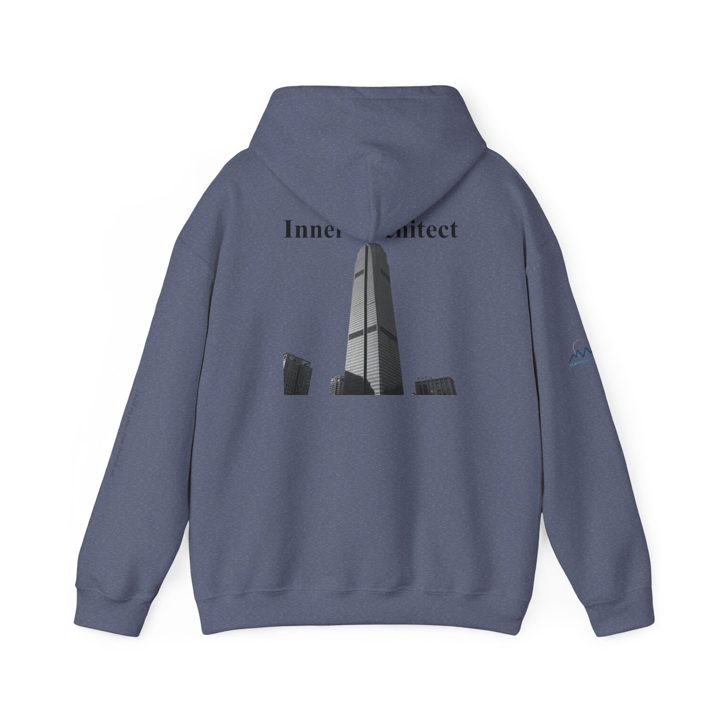 "Inner Architect" Hoodie Sweatshirt- Sleeve Printed Affirmation