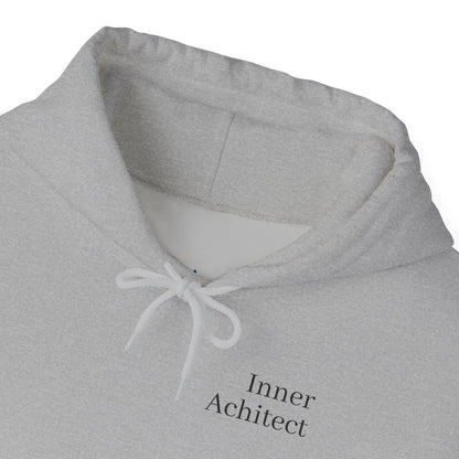 "Inner Architect" Hoodie Sweatshirt- Sleeve Printed Affirmation
