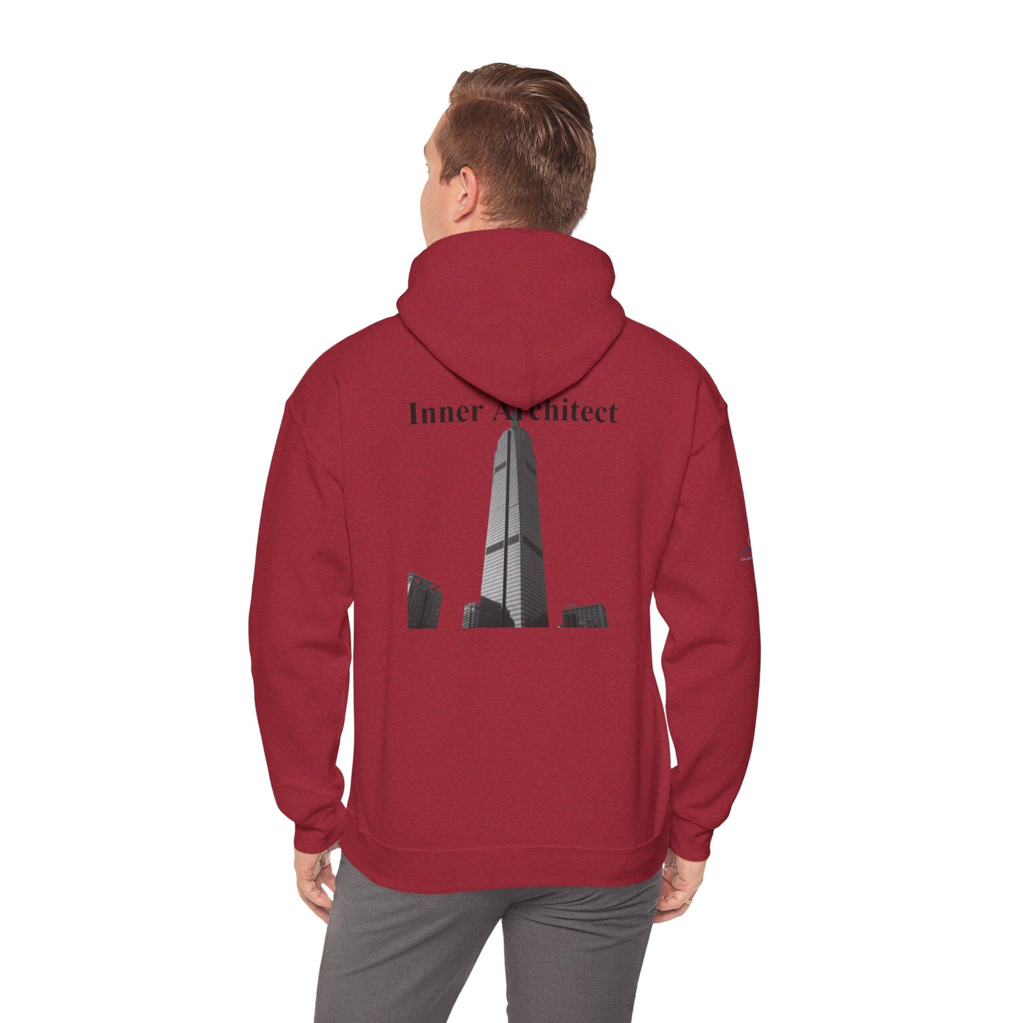 "Inner Architect" Hoodie Sweatshirt- Sleeve Printed Affirmation