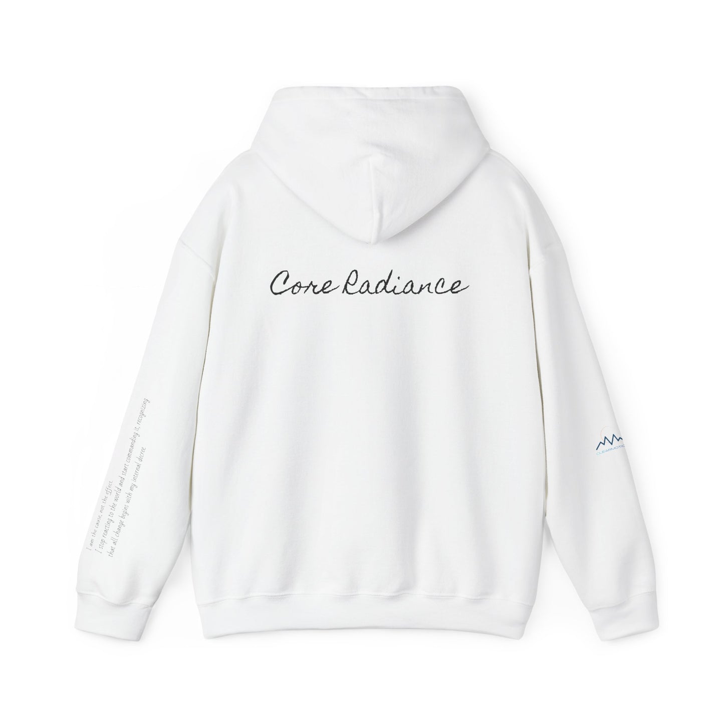 “Core Radiance” Hoodie-  Sleeve Print Affirmation