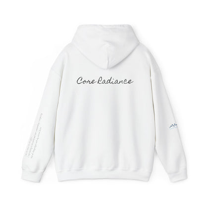 “Core Radiance” Hoodie-  Sleeve Print Affirmation