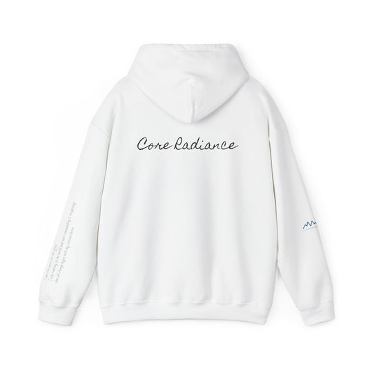 “Core Radiance” Hoodie-  Sleeve Print Affirmation