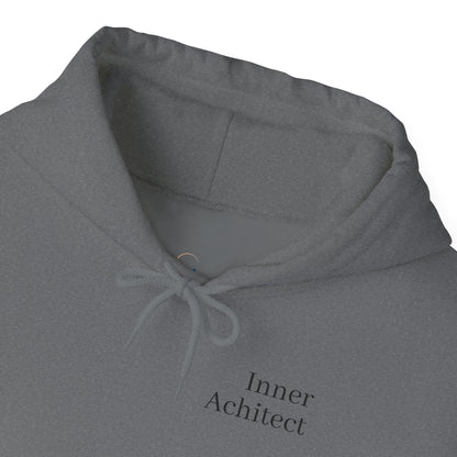 "Inner Architect" Hoodie Sweatshirt- Sleeve Printed Affirmation