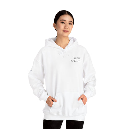 "Inner Architect" Hoodie Sweatshirt- Sleeve Printed Affirmation