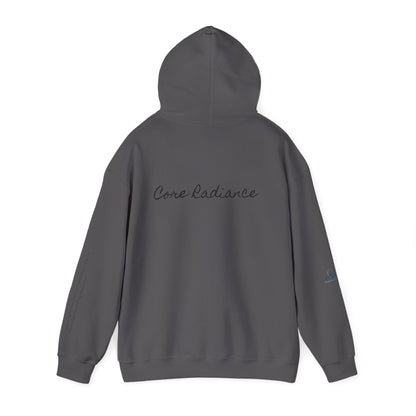 “Core Radiance” Hoodie-  Sleeve Print Affirmation
