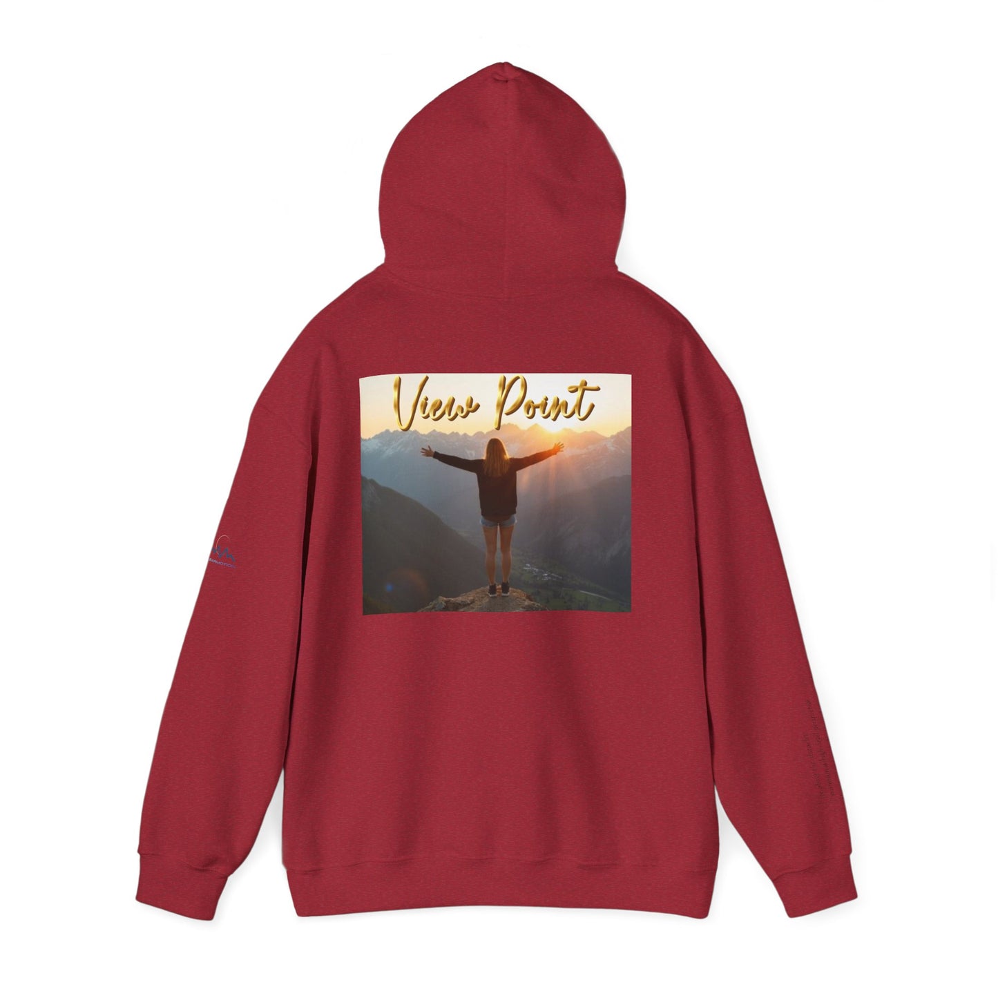 “View Point” Hoodie- Sleeve Print Affirmation