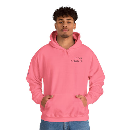 "Inner Architect" Hoodie Sweatshirt- Sleeve Printed Affirmation