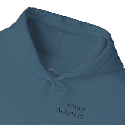 "Inner Architect" Hoodie Sweatshirt- Sleeve Printed Affirmation