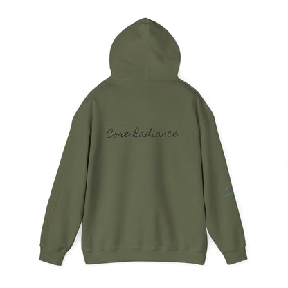 “Core Radiance” Hoodie-  Sleeve Print Affirmation