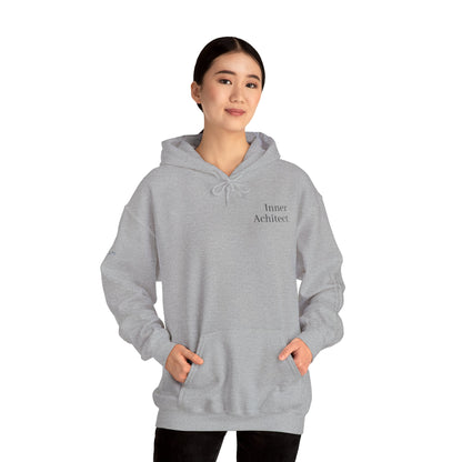 "Inner Architect" Hoodie Sweatshirt- Sleeve Printed Affirmation