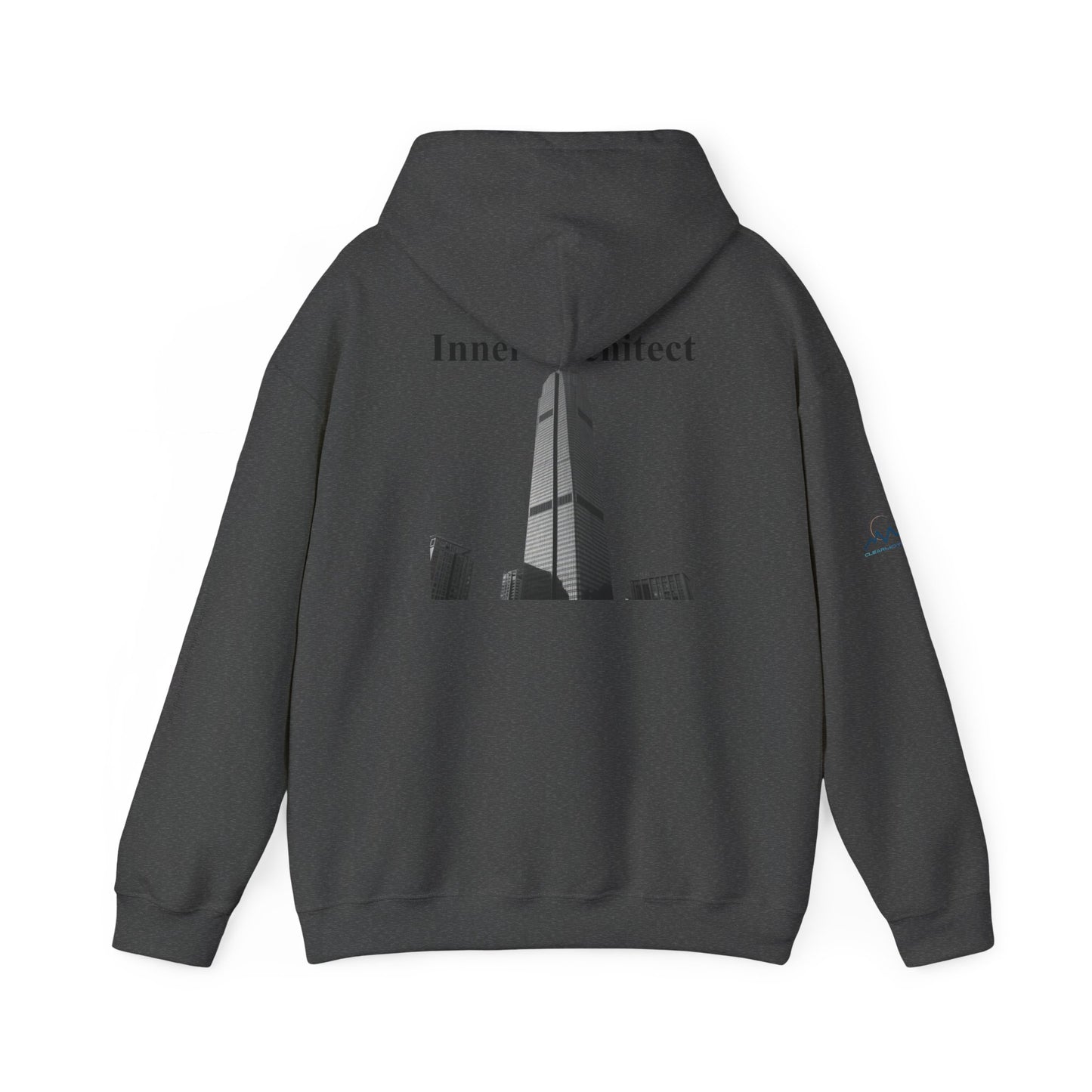 "Inner Architect" Hoodie Sweatshirt- Sleeve Printed Affirmation