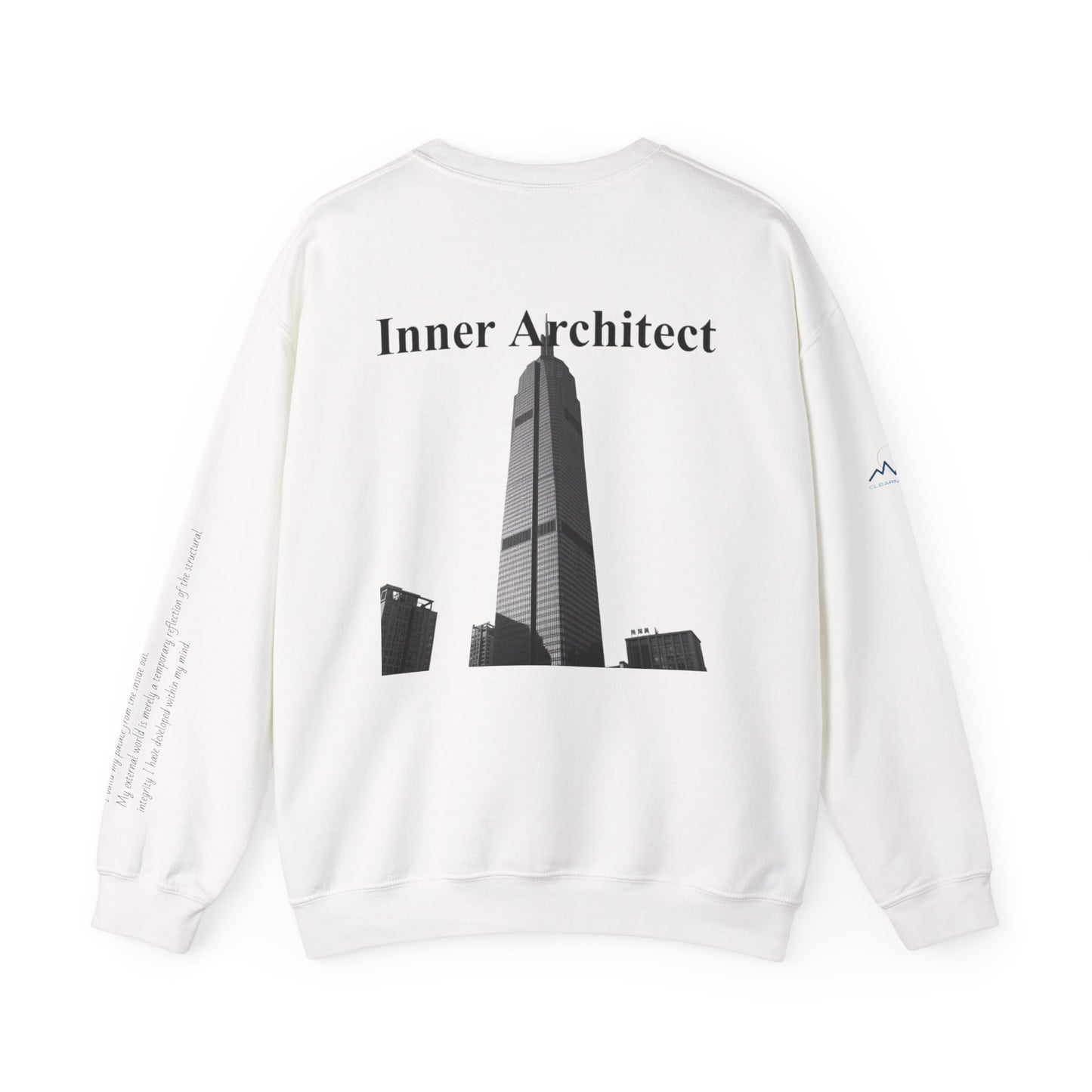 "Inner Architect" Crewneck - Heavyweight Sleeve Print Sweatshirt