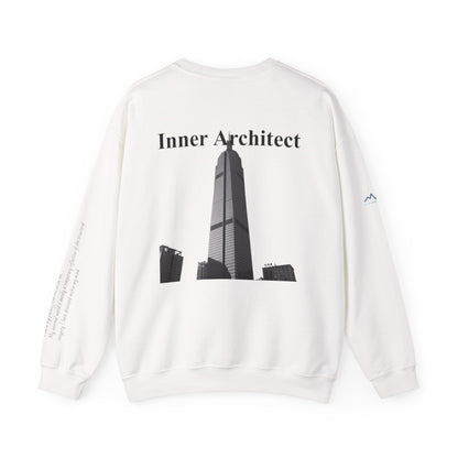 "Inner Architect" Crewneck - Heavyweight Sleeve Print Sweatshirt