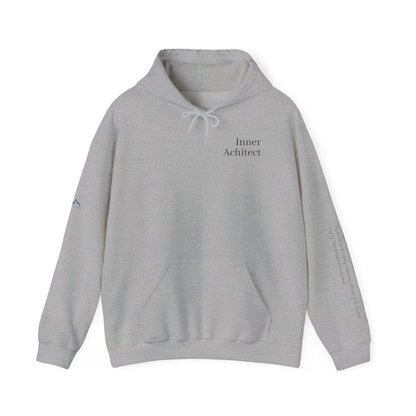 "Inner Architect" Hoodie Sweatshirt- Sleeve Printed Affirmation