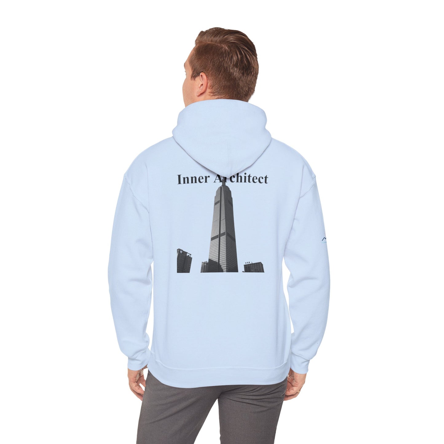 "Inner Architect" Hoodie Sweatshirt- Sleeve Printed Affirmation