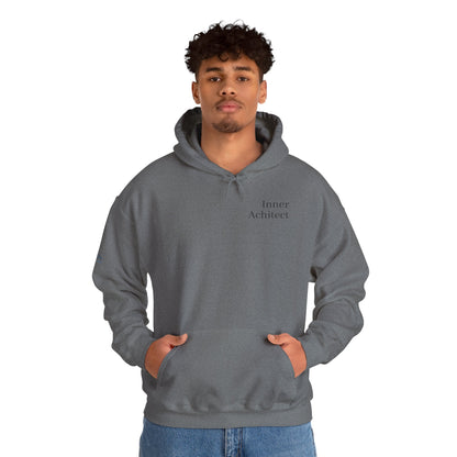 "Inner Architect" Hoodie Sweatshirt- Sleeve Printed Affirmation