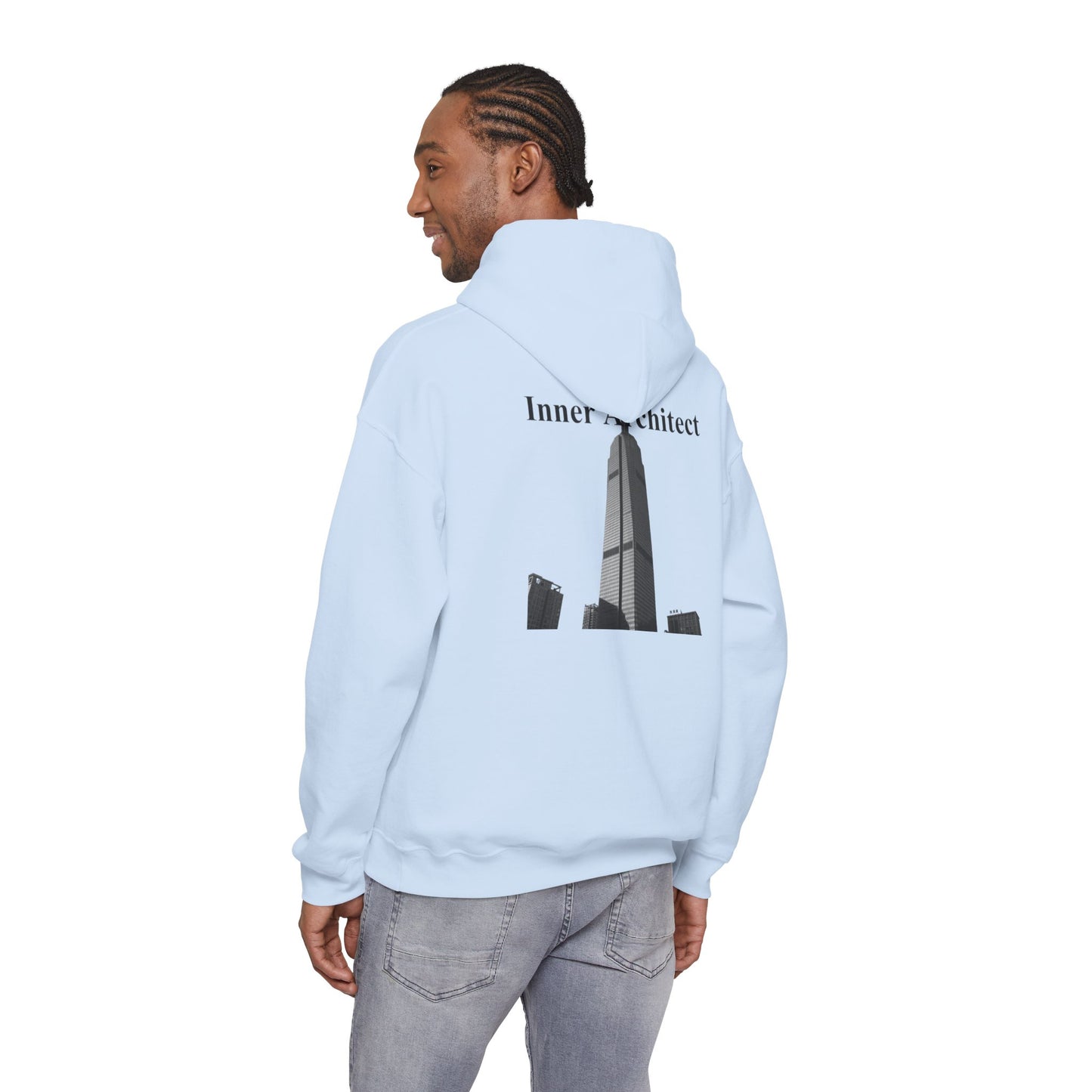 "Inner Architect" Hoodie Sweatshirt- Sleeve Printed Affirmation