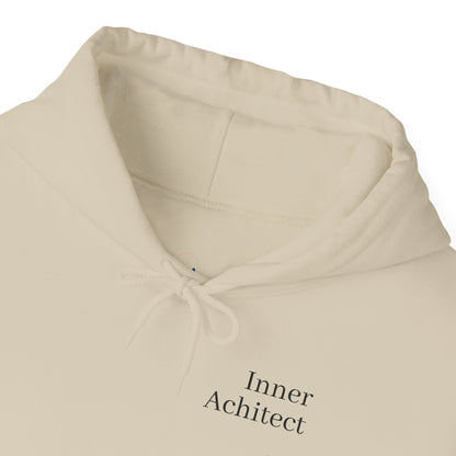 "Inner Architect" Hoodie Sweatshirt- Sleeve Printed Affirmation