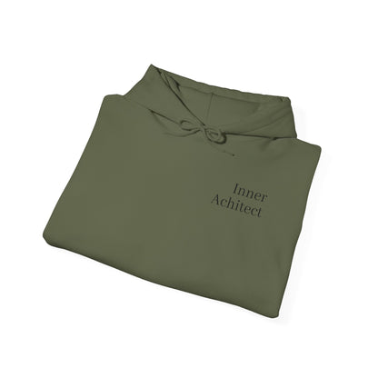 "Inner Architect" Hoodie Sweatshirt- Sleeve Printed Affirmation