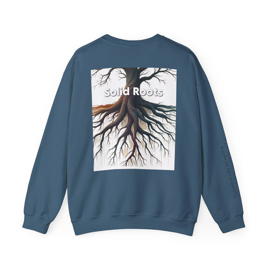 "Solid Roots" Crewneck - Heavyweight Sleeve Print Sweatshirt