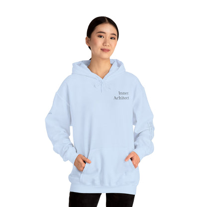 "Inner Architect" Hoodie Sweatshirt- Sleeve Printed Affirmation