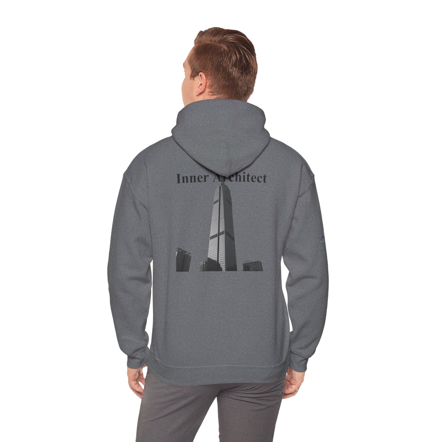 "Inner Architect" Hoodie Sweatshirt- Sleeve Printed Affirmation