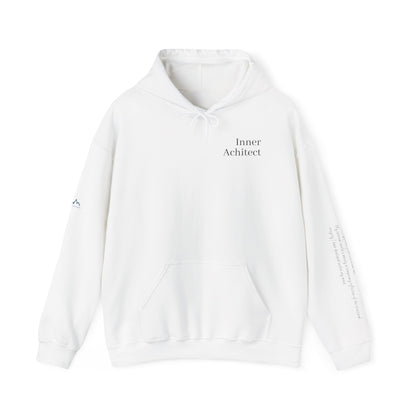 "Inner Architect" Hoodie Sweatshirt- Sleeve Printed Affirmation