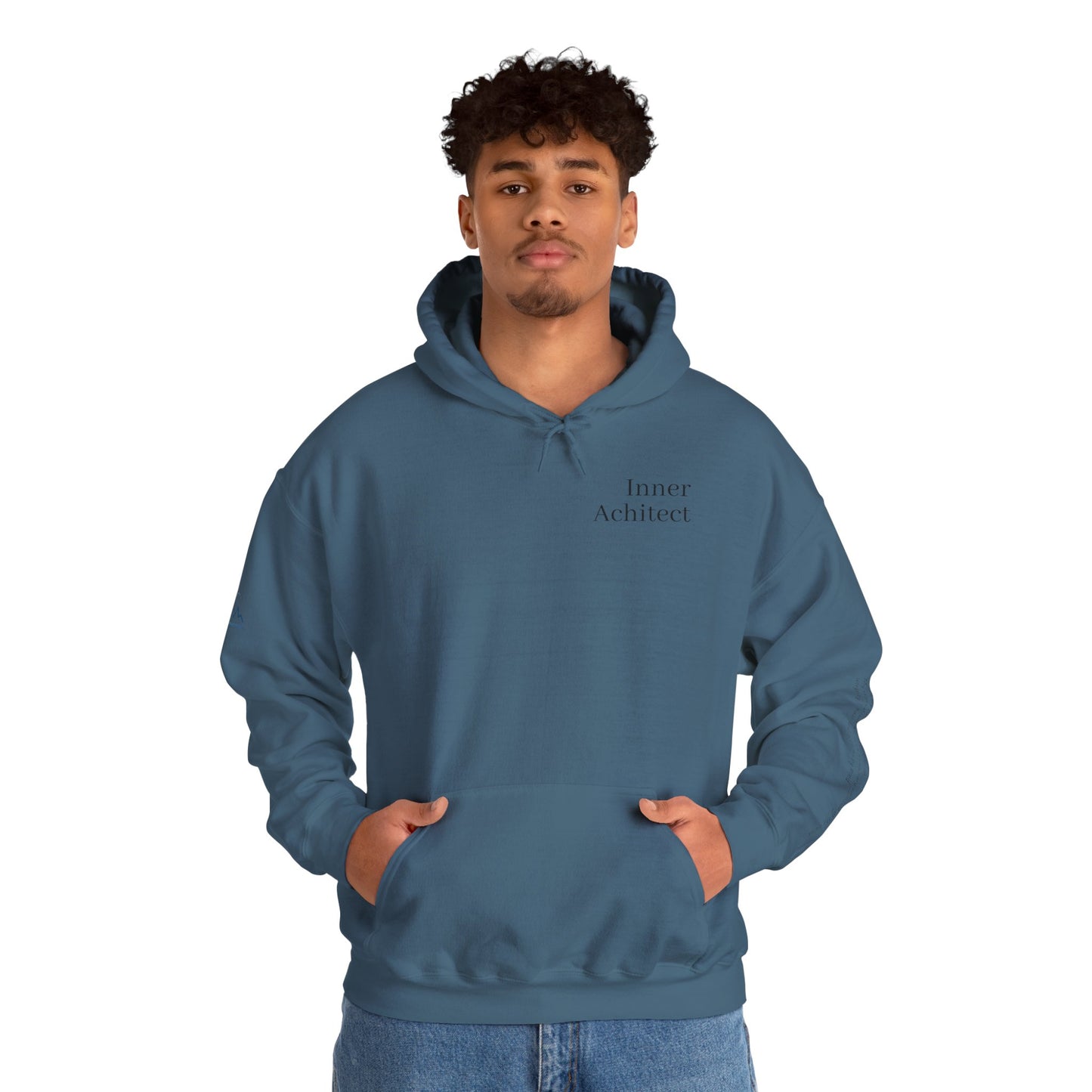 "Inner Architect" Hoodie Sweatshirt- Sleeve Printed Affirmation