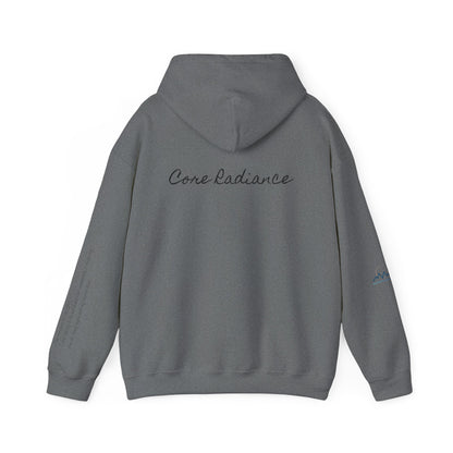 “Core Radiance” Hoodie-  Sleeve Print Affirmation