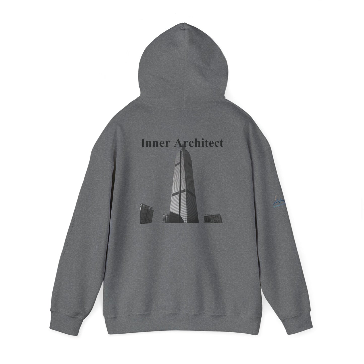 "Inner Architect" Hoodie Sweatshirt- Sleeve Printed Affirmation