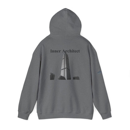 "Inner Architect" Hoodie Sweatshirt- Sleeve Printed Affirmation