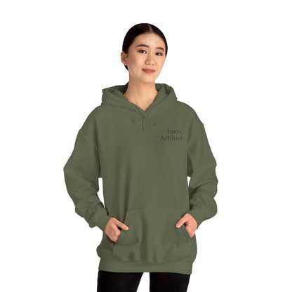 "Inner Architect" Hoodie Sweatshirt- Sleeve Printed Affirmation