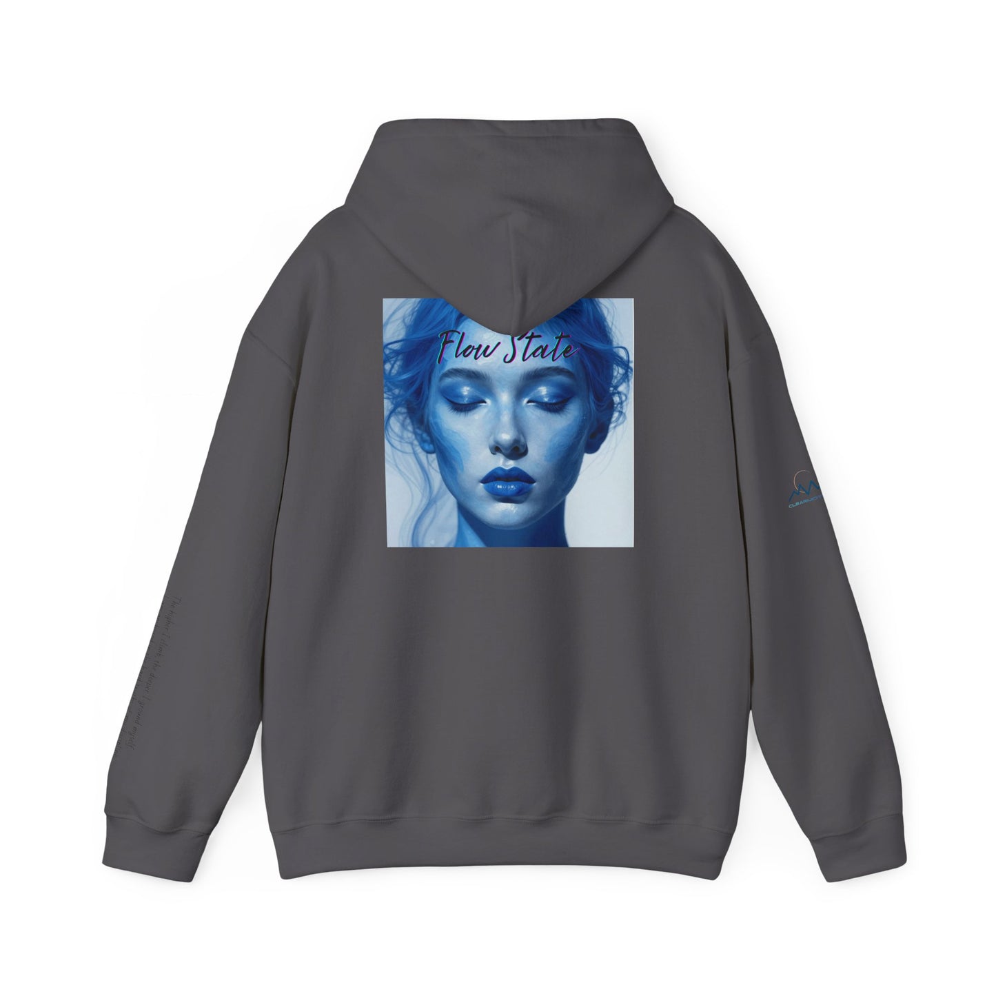 “Flow State” Hoodie- Sleeve Printed Affirmation