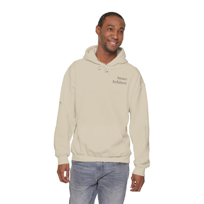 "Inner Architect" Hoodie Sweatshirt- Sleeve Printed Affirmation