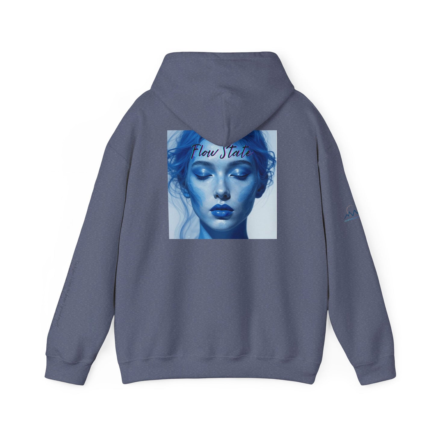 “Flow State” Hoodie- Sleeve Printed Affirmation