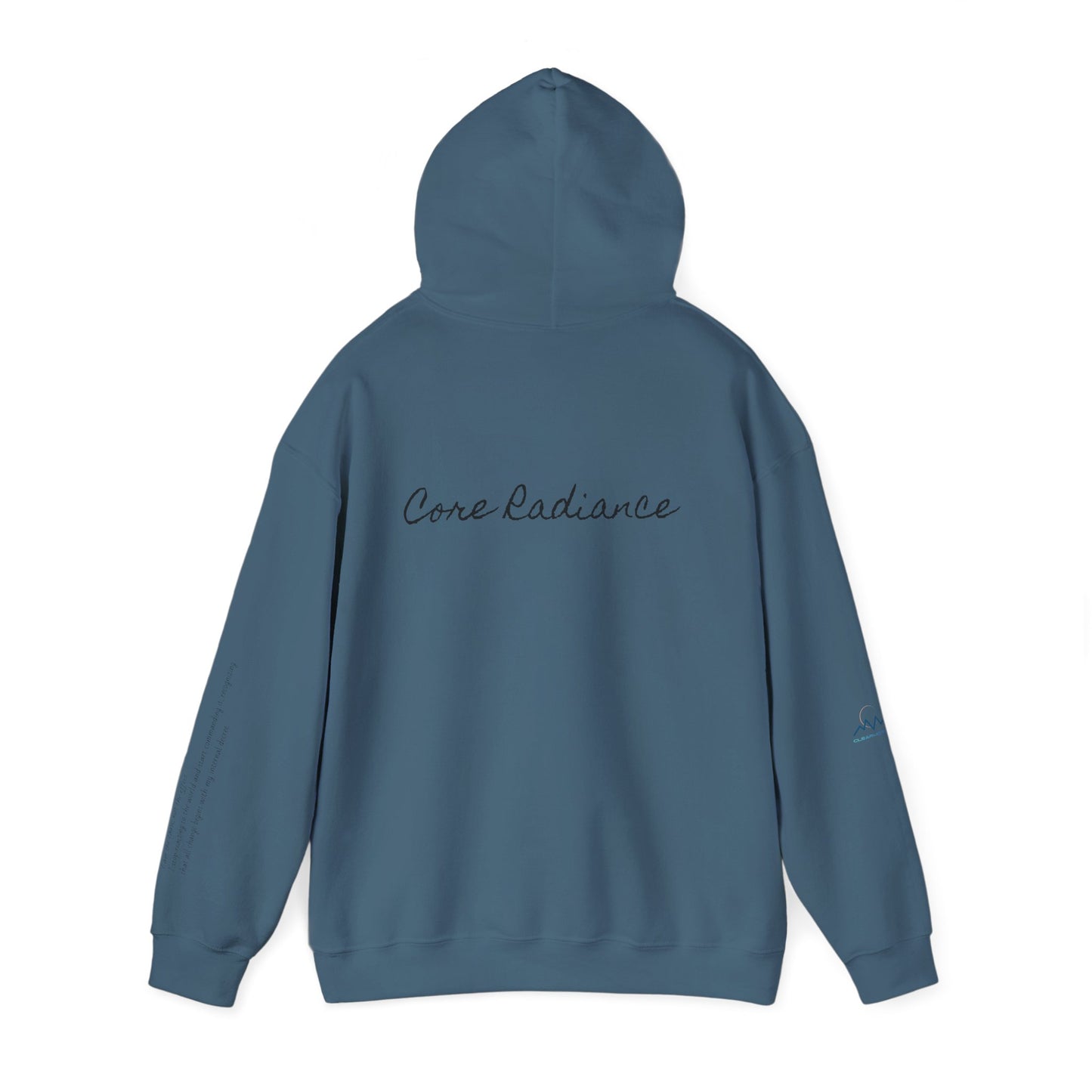 “Core Radiance” Hoodie-  Sleeve Print Affirmation