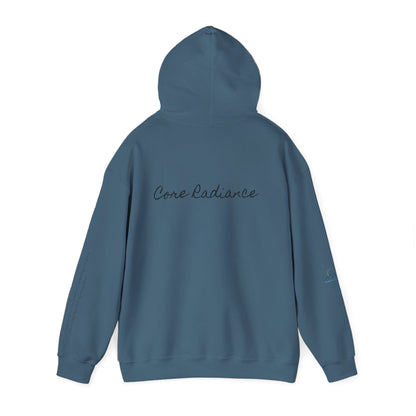 “Core Radiance” Hoodie-  Sleeve Print Affirmation