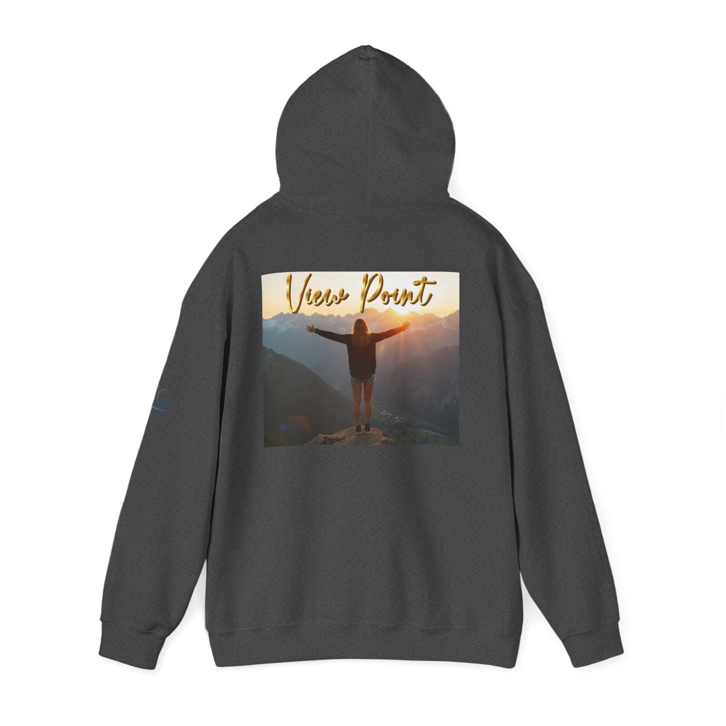 “View Point” Hoodie- Sleeve Print Affirmation