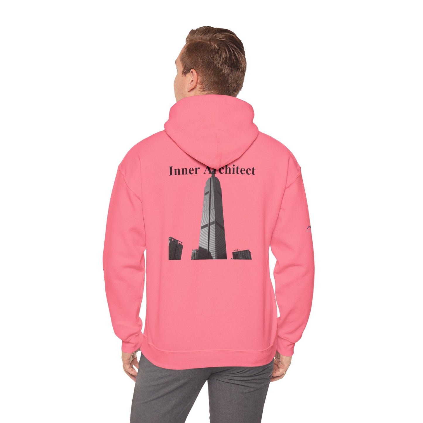 "Inner Architect" Hoodie Sweatshirt- Sleeve Printed Affirmation