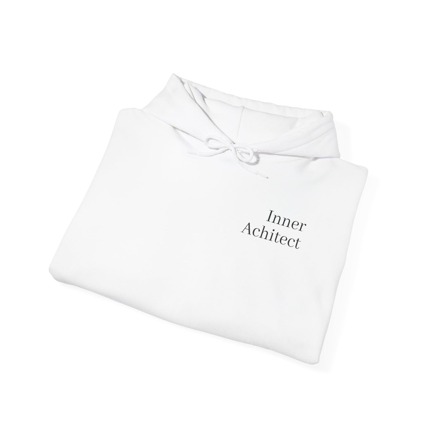 "Inner Architect" Hoodie Sweatshirt- Sleeve Printed Affirmation