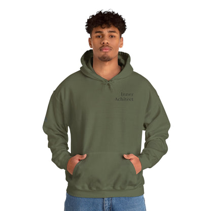 "Inner Architect" Hoodie Sweatshirt- Sleeve Printed Affirmation