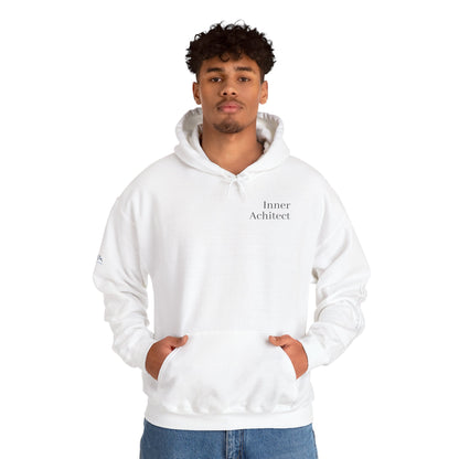 "Inner Architect" Hoodie Sweatshirt- Sleeve Printed Affirmation