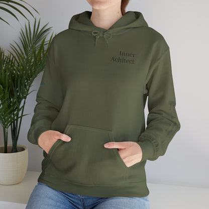 "Inner Architect" Hoodie Sweatshirt- Sleeve Printed Affirmation
